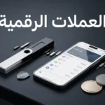 صورة غلاف واقعية عالية الجودة تعكس الاستثمار الذكي في العملات الرقمية، وتُظهر أدوات حفظ آمنة ومحفظة رقمية وواجهة تداول نظيفة مع كلمة "العملات الرقمية".