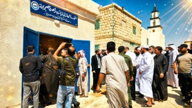 افتتاح محطة ضخ الأربعين