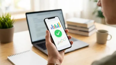 تطبيق النتائج الامتحانية في سوريا لشهادة التعليم الأساسي والشرعي على الهاتف المحمول.