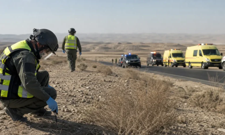 فرق الطوارئ والاستجابة تؤمن موقع انفجار ذخائر في ريف حلب