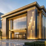 مبنى مالي حديث يعبر عن الاستثمار وتأسيس مصارف جديدة في سوريا