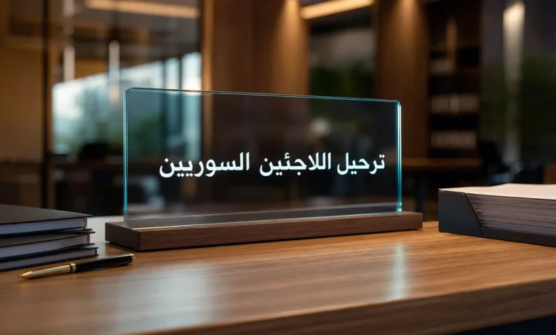 صورة تعبيرية توضح حقيقة ترحيل اللاجئين السوريين من ألمانيا وتعديل الإقامات.
