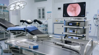 جهاز تنظير الرحم الحديث في مشفى التوليد بحماة لتشخيص وعلاج أمراض النساء