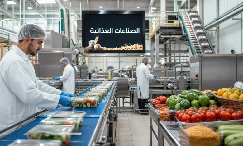 الصناعات الغذائية في سوريا - خط إنتاج حديث لمعالجة وتعبئة المنتجات الغذائية